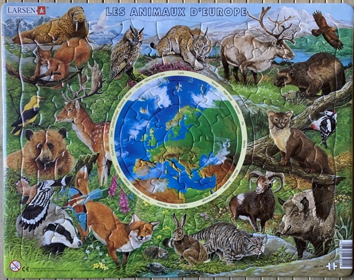 Puzzle Animali d'Europa - FR
